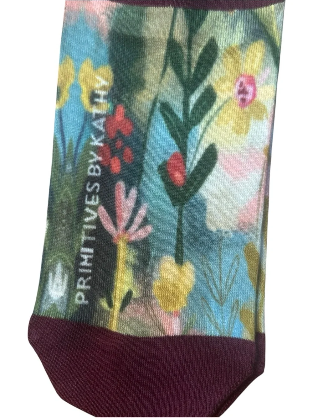 Primitives by Kathy Women’s Floral Socks She Believed She Could So She Did NEW